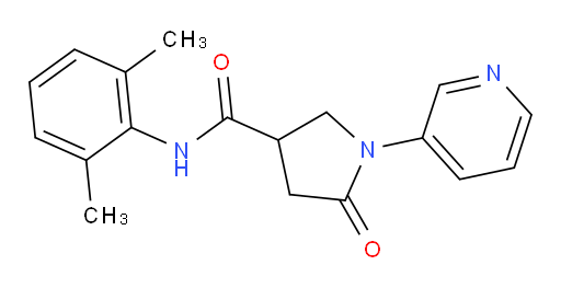 N-(2,6-dimethylphenyl)-5-oxo-1-(pyridin-3-yl)pyrrolidine-3-carboxamide