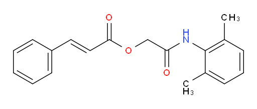 2-((2,6-dimethylphenyl)amino)-2-oxoethyl cinnamate