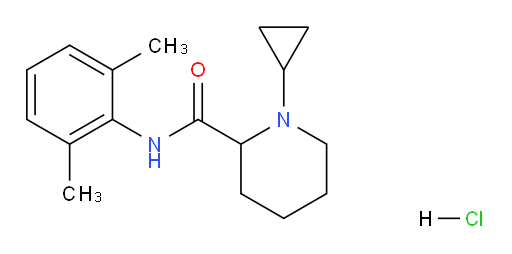1-cyclopropyl-N-(2,6-dimethylphenyl)piperidine-2-carboxamide hydrochloride