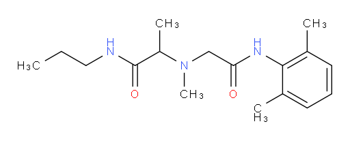 2-((2-((2,6-dimethylphenyl)amino)-2-oxoethyl)(methyl)amino)-N-propylpropanamide