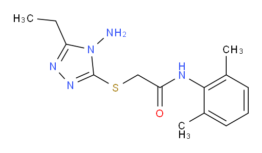 2-((4-amino-5-ethyl-4H-1,2,4-triazol-3-yl)thio)-N-(2,6-dimethylphenyl)acetamide