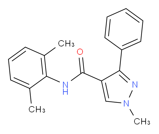 N-(2,6-dimethylphenyl)-1-methyl-3-phenyl-1H-pyrazole-4-carboxamide