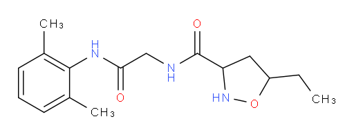 N-(2-((2,6-dimethylphenyl)amino)-2-oxoethyl)-5-ethylisoxazolidine-3-carboxamide