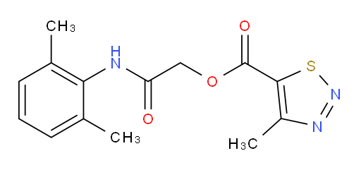 2-((2,6-dimethylphenyl)amino)-2-oxoethyl 4-methyl-1,2,3-thiadiazole-5-carboxylate