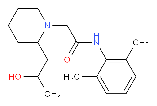 N-(2,6-dimethylphenyl)-2-(2-(2-hydroxypropyl)piperidin-1-yl)acetamide
