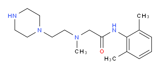 N-(2,6-dimethylphenyl)-2-(methyl(2-(piperazin-1-yl)ethyl)amino)acetamide