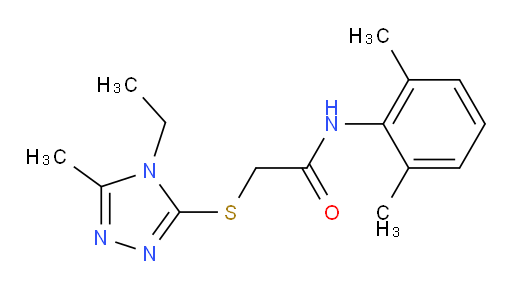 N-(2,6-dimethylphenyl)-2-((4-ethyl-5-methyl-4H-1,2,4-triazol-3-yl)thio)acetamide