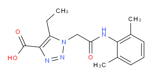 1-(2-((2,6-dimethylphenyl)amino)-2-oxoethyl)-5-ethyl-1H-1,2,3-triazole-4-carboxylic acid