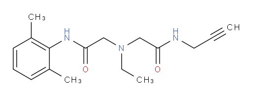 N-(2,6-dimethylphenyl)-2-(ethyl(2-oxo-2-(prop-2-yn-1-ylamino)ethyl)amino)acetamide