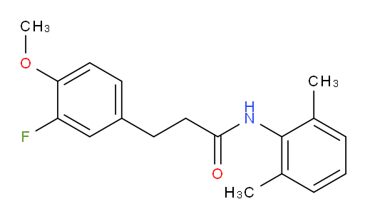 N-(2,6-dimethylphenyl)-3-(3-fluoro-4-methoxyphenyl)propanamide