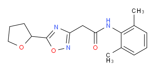 N-(2,6-dimethylphenyl)-2-(5-(tetrahydrofuran-2-yl)-1,2,4-oxadiazol-3-yl)acetamide