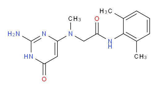 2-((2-amino-6-oxo-1,6-dihydropyrimidin-4-yl)(methyl)amino)-N-(2,6-dimethylphenyl)acetamide