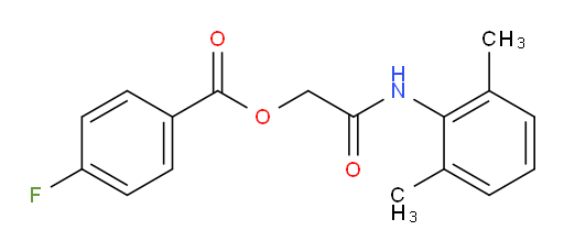 2-((2,6-dimethylphenyl)amino)-2-oxoethyl 4-fluorobenzoate