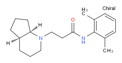 N-(2,6-dimethylphenyl)-3-((4aR,7aR)-octahydro-1H-cyclopenta[b]pyridin-1-yl)propanamide