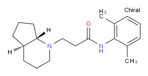 N-(2,6-dimethylphenyl)-3-((4aR,7aS)-octahydro-1H-cyclopenta[b]pyridin-1-yl)propanamide