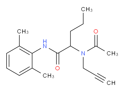 N-(2,6-dimethylphenyl)-2-(N-(prop-2-yn-1-yl)acetamido)pentanamide