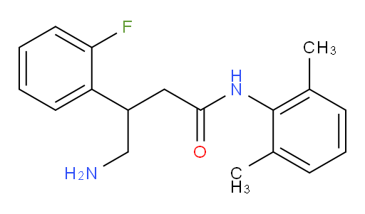 4-amino-N-(2,6-dimethylphenyl)-3-(2-fluorophenyl)butanamide