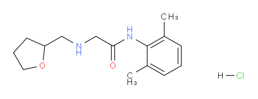N-(2,6-dimethylphenyl)-2-(((tetrahydrofuran-2-yl)methyl)amino)acetamide hydrochloride
