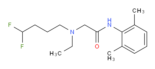 2-((4,4-difluorobutyl)(ethyl)amino)-N-(2,6-dimethylphenyl)acetamide