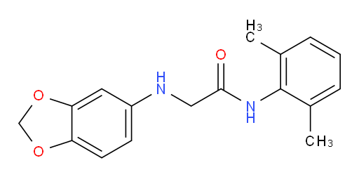 2-(benzo[d][1,3]dioxol-5-ylamino)-N-(2,6-dimethylphenyl)acetamide