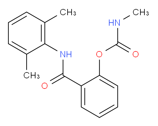 2-((2,6-dimethylphenyl)carbamoyl)phenyl methylcarbamate