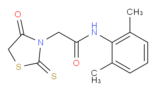N-(2,6-dimethylphenyl)-2-(4-oxo-2-thioxothiazolidin-3-yl)acetamide