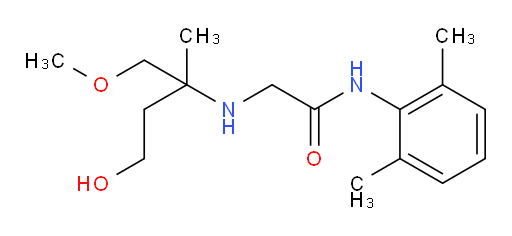 N-(2,6-dimethylphenyl)-2-((4-hydroxy-1-methoxy-2-methylbutan-2-yl)amino)acetamide