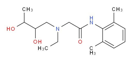 2-((2,3-dihydroxybutyl)(ethyl)amino)-N-(2,6-dimethylphenyl)acetamide