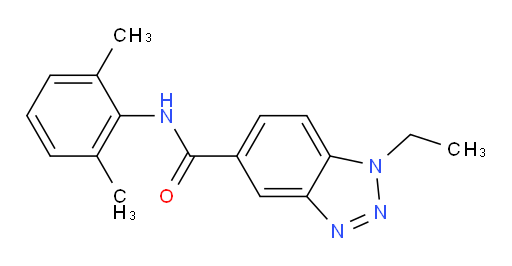 N-(2,6-dimethylphenyl)-1-ethyl-1H-benzo[d][1,2,3]triazole-5-carboxamide