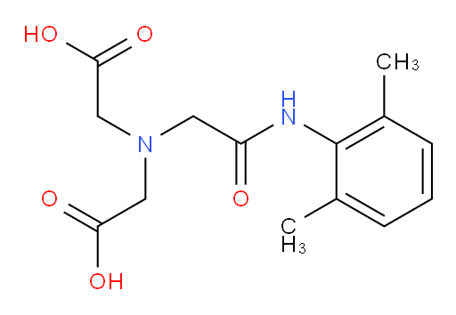 2,2'-((2-((2,6-dimethylphenyl)amino)-2-oxoethyl)azanediyl)diacetic acid