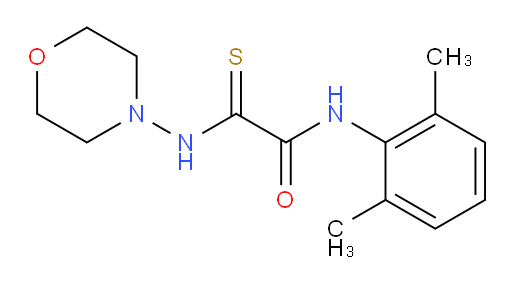 N-(2,6-dimethylphenyl)-2-(morpholinoamino)-2-thioxoacetamide