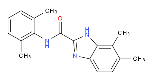 N-(2,6-dimethylphenyl)-6,7-dimethyl-1H-benzo[d]imidazole-2-carboxamide