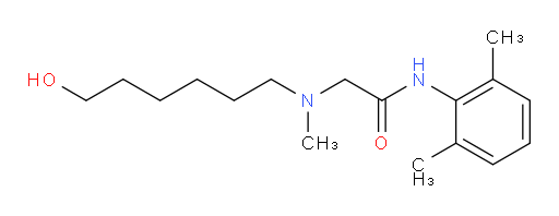 N-(2,6-dimethylphenyl)-2-((6-hydroxyhexyl)(methyl)amino)acetamide