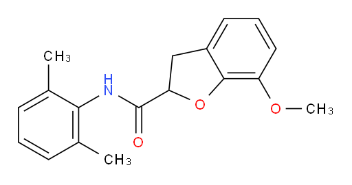 N-(2,6-dimethylphenyl)-7-methoxy-2,3-dihydrobenzofuran-2-carboxamide