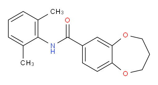 N-(2,6-dimethylphenyl)-3,4-dihydro-2H-benzo[b][1,4]dioxepine-7-carboxamide