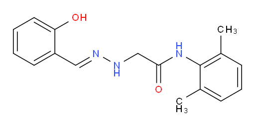 (E)-N-(2,6-dimethylphenyl)-2-(2-(2-hydroxybenzylidene)hydrazinyl)acetamide