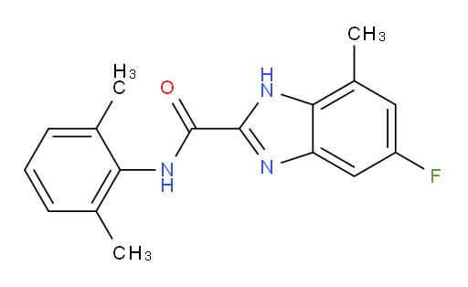 N-(2,6-dimethylphenyl)-5-fluoro-7-methyl-1H-benzo[d]imidazole-2-carboxamide