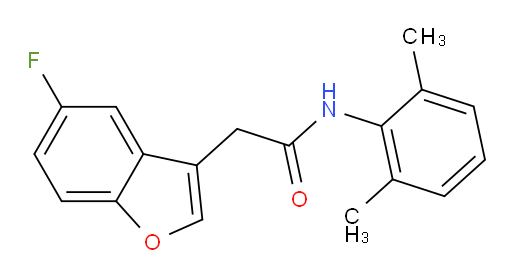 N-(2,6-dimethylphenyl)-2-(5-fluorobenzofuran-3-yl)acetamide