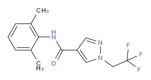 N-(2,6-dimethylphenyl)-1-(2,2,2-trifluoroethyl)-1H-pyrazole-4-carboxamide