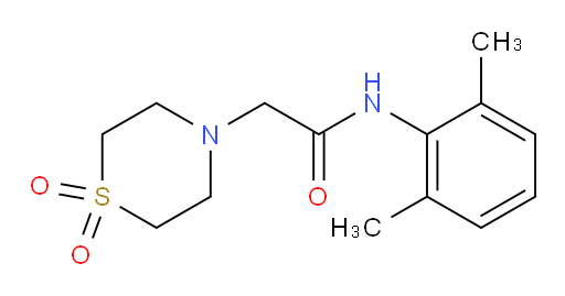 N-(2,6-dimethylphenyl)-2-(1,1-dioxidothiomorpholino)acetamide