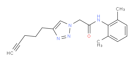 N-(2,6-dimethylphenyl)-2-(4-(pent-4-yn-1-yl)-1H-1,2,3-triazol-1-yl)acetamide