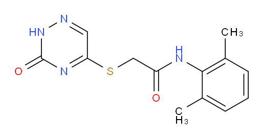 N-(2,6-dimethylphenyl)-2-((3-oxo-2,3-dihydro-1,2,4-triazin-5-yl)thio)acetamide