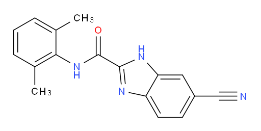 6-cyano-N-(2,6-dimethylphenyl)-1H-benzo[d]imidazole-2-carboxamide
