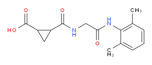 2-((2-((2,6-dimethylphenyl)amino)-2-oxoethyl)carbamoyl)cyclopropanecarboxylic acid