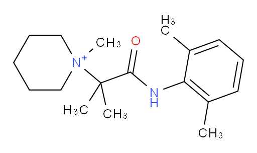1-(1-((2,6-dimethylphenyl)amino)-2-methyl-1-oxopropan-2-yl)-1-methylpiperidin-1-ium