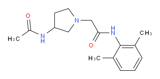 2-(3-acetamidopyrrolidin-1-yl)-N-(2,6-dimethylphenyl)acetamide