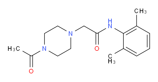 2-(4-acetylpiperazin-1-yl)-N-(2,6-dimethylphenyl)acetamide