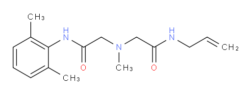 N-allyl-2-((2-((2,6-dimethylphenyl)amino)-2-oxoethyl)(methyl)amino)acetamide