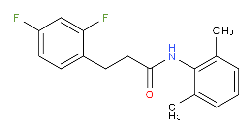 3-(2,4-difluorophenyl)-N-(2,6-dimethylphenyl)propanamide