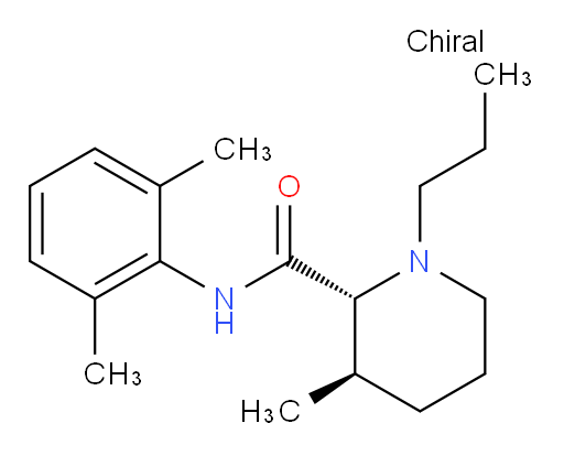 (2R,3R)-N-(2,6-dimethylphenyl)-3-methyl-1-propylpiperidine-2-carboxamide